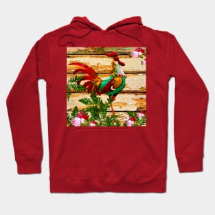 ROOSTER ROSES AND FERNS Hoodie